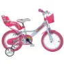 Dino Bikes Unicorn 14 Fahrrad, Pink, 4-7Y