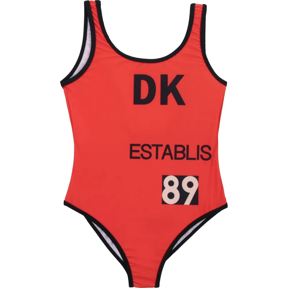 Dkny Badeanzug, Red, 8Y