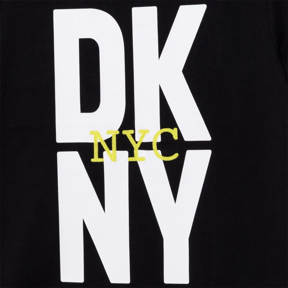 Dkny D25e09 Kurzarm-t-shirt, Black, 10Y Dkny D25e09 Kurzarm-t-shirt, Black, 10Y