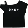 Dkny D35r44 ärmelloses T-shirt, Black, 8Y