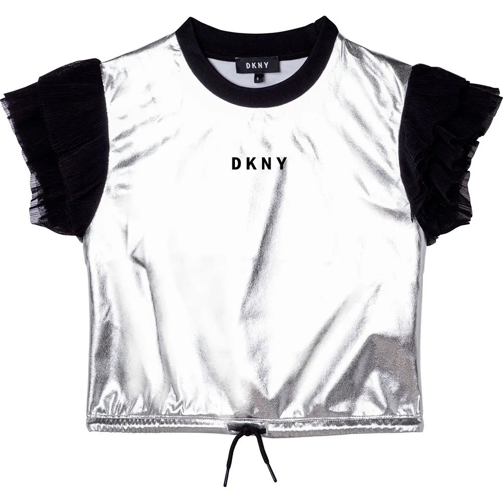 Dkny D35r74-016 Kurzarm-t-shirt, Grey, 8Y Dkny D35r74-016 Kurzarm-t-shirt, Grey, 8Y