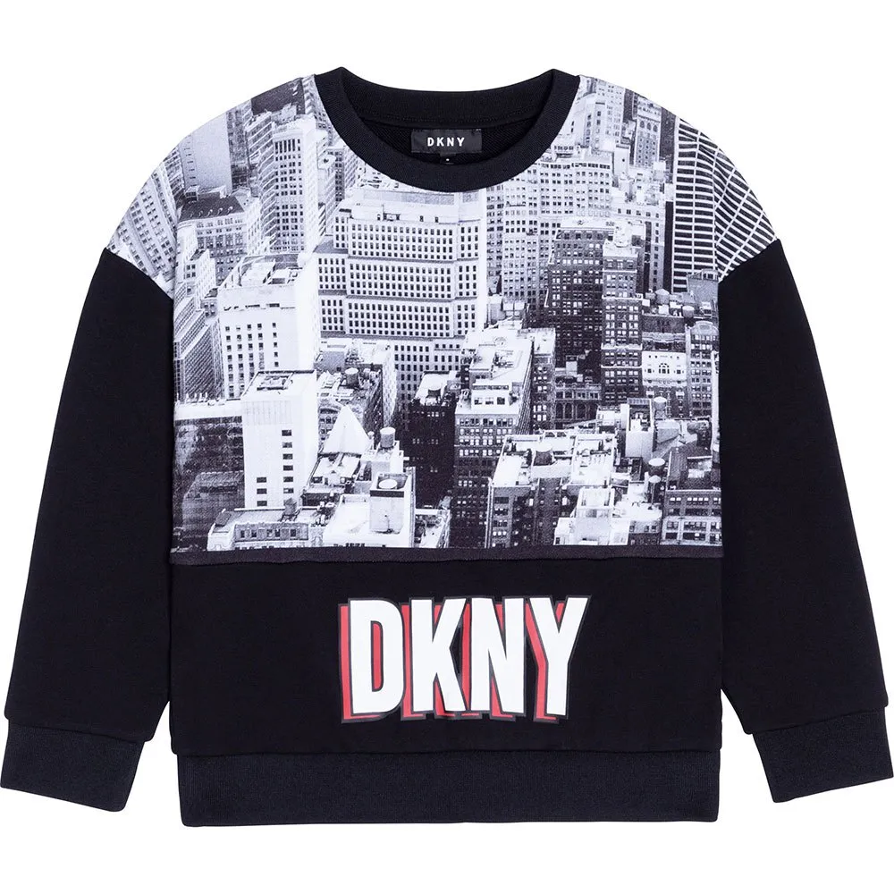 Dkny D35r86-09b Sweatshirt, Black, 8Y Dkny D35r86-09b Sweatshirt, Black, 8Y