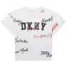 Dkny D35s00 Kurzarm-t-shirt, White, 14Y