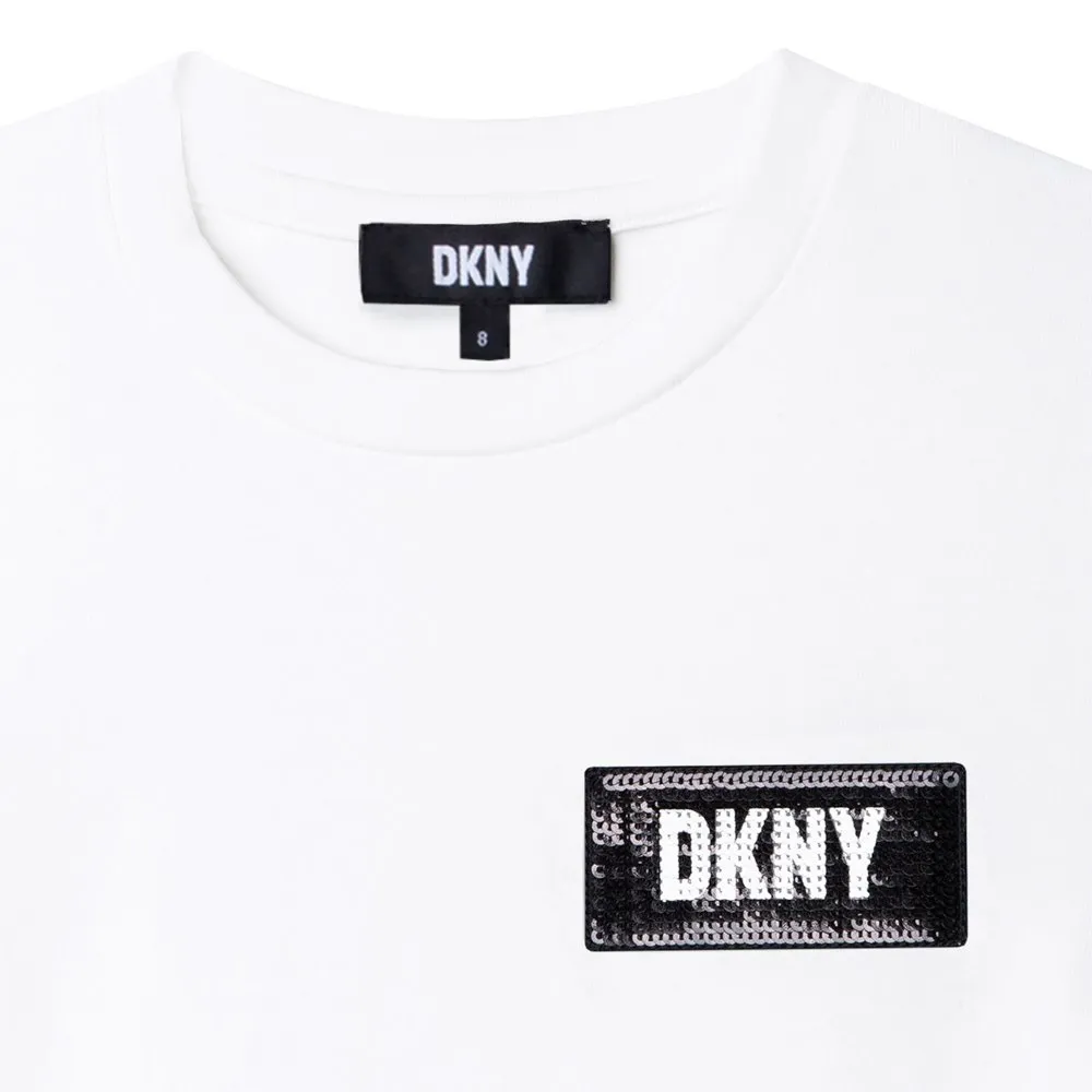 Dkny D35s30 Kurzarm-t-shirt, White, 12Y Dkny D35s30 Kurzarm-t-shirt, White, 12Y