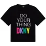Dkny D35s31 Kurzarm-t-shirt, Black, 6Y