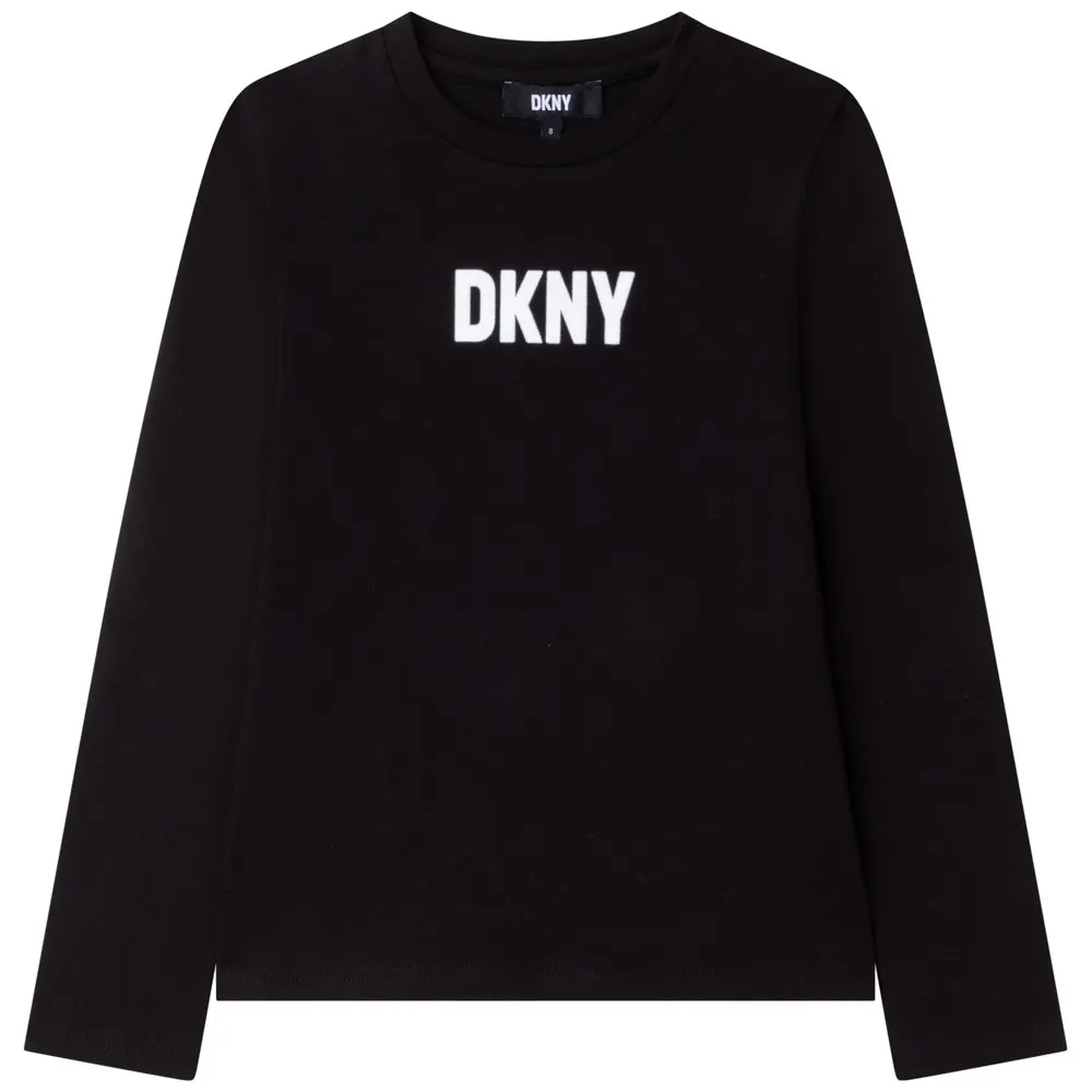 Dkny D35s32 Langarm-t-shirt, Black, 10Y Dkny D35s32 Langarm-t-shirt, Black, 10Y