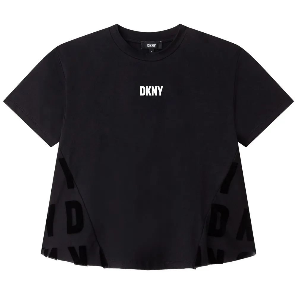 Dkny D35s43 Kurzarm-t-shirt, Black, 8Y Dkny D35s43 Kurzarm-t-shirt, Black, 8Y