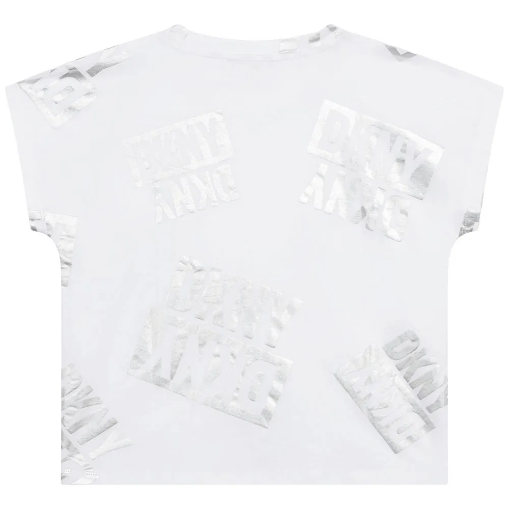 Dkny D35s77 Kurzarm-t-shirt, White, 16Y Dkny D35s77 Kurzarm-t-shirt, White, 16Y