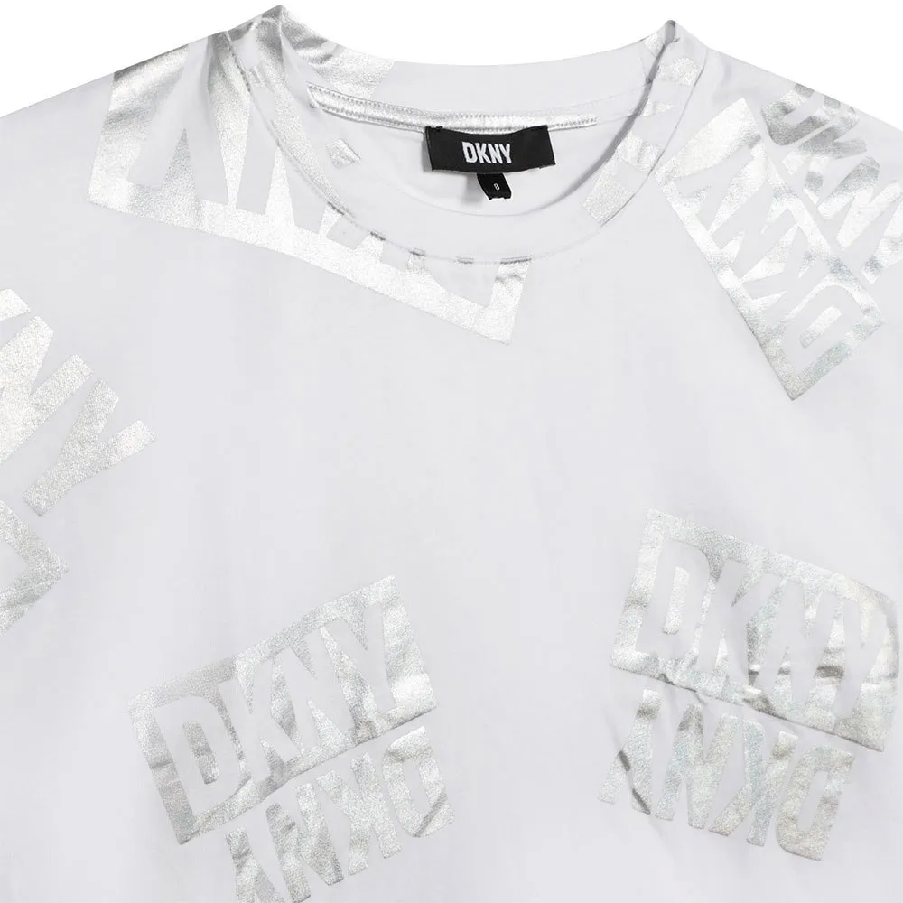 Dkny D35s77 Kurzarm-t-shirt, White, 16Y Dkny D35s77 Kurzarm-t-shirt, White, 16Y
