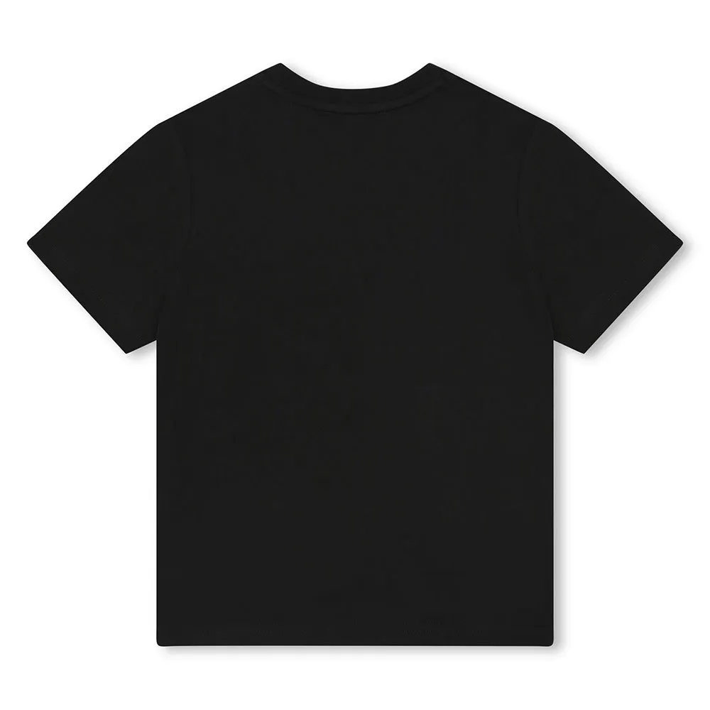 Dkny D60024 Kurzarm-t-shirt, Black, 10Y