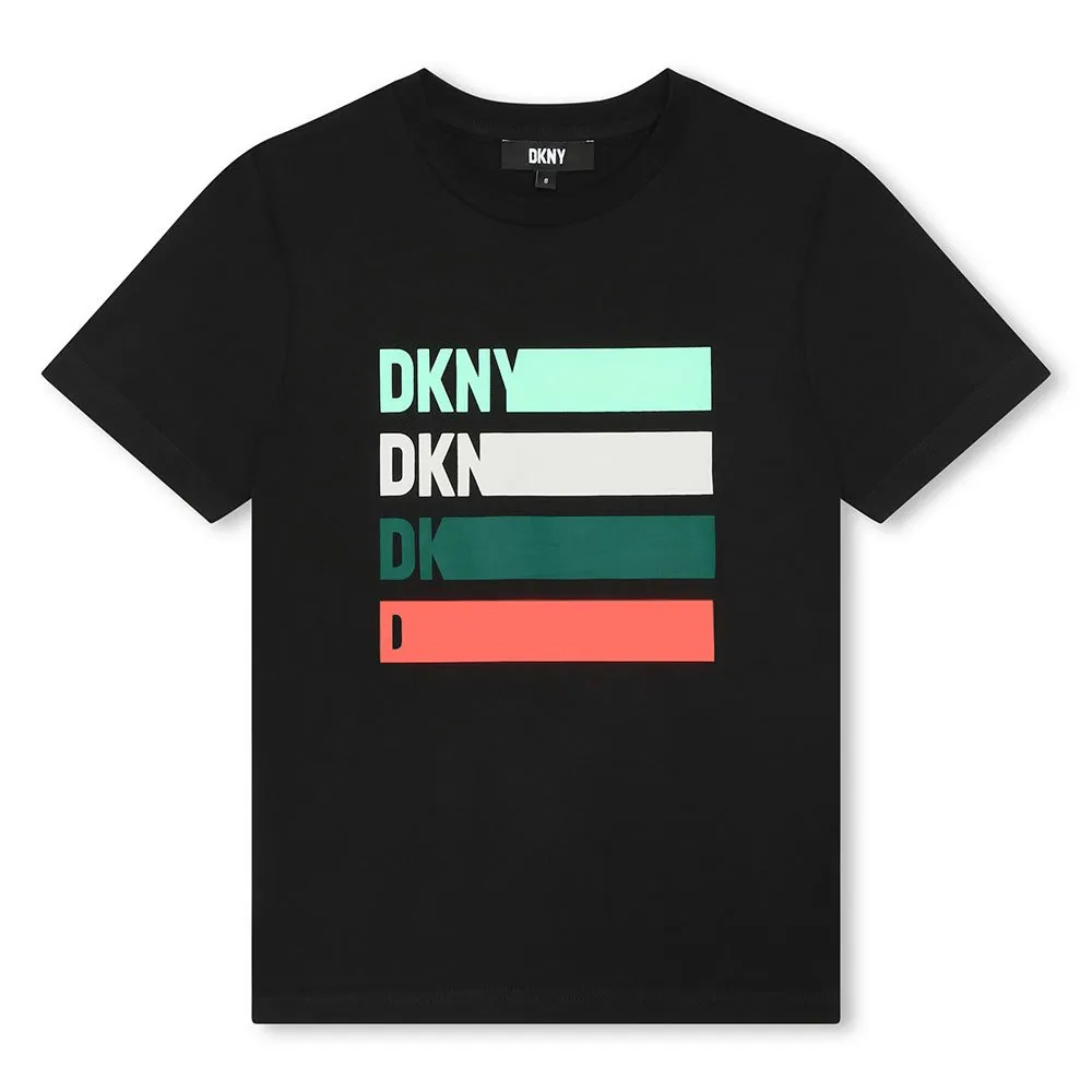 Dkny D60024 Kurzarm-t-shirt, Black, 10Y
