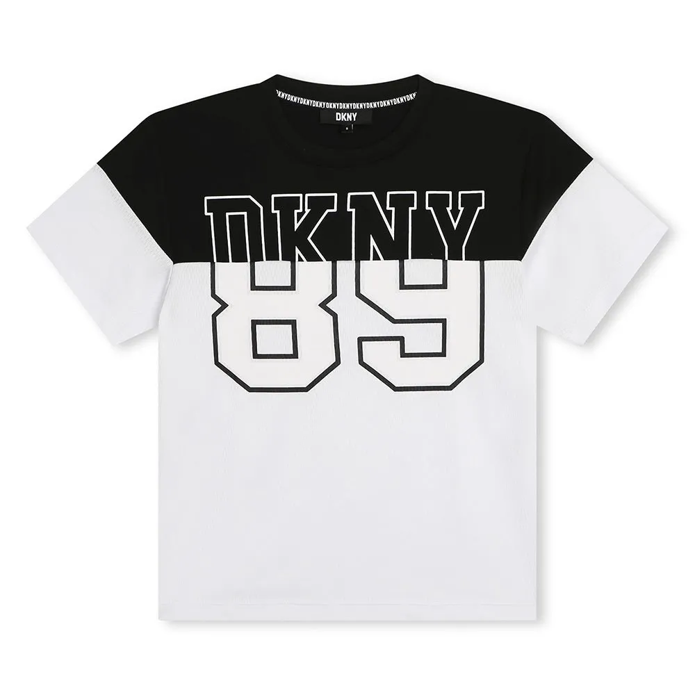 Dkny D60027 Kurzarm-t-shirt, Multicolor, 5Y
