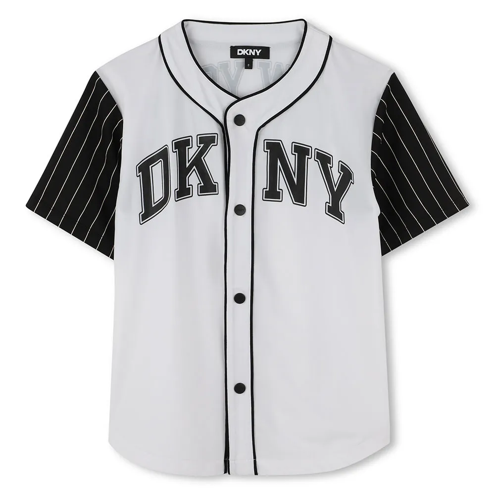 Dkny D62294 Kurzarmhemd, White, 4Y