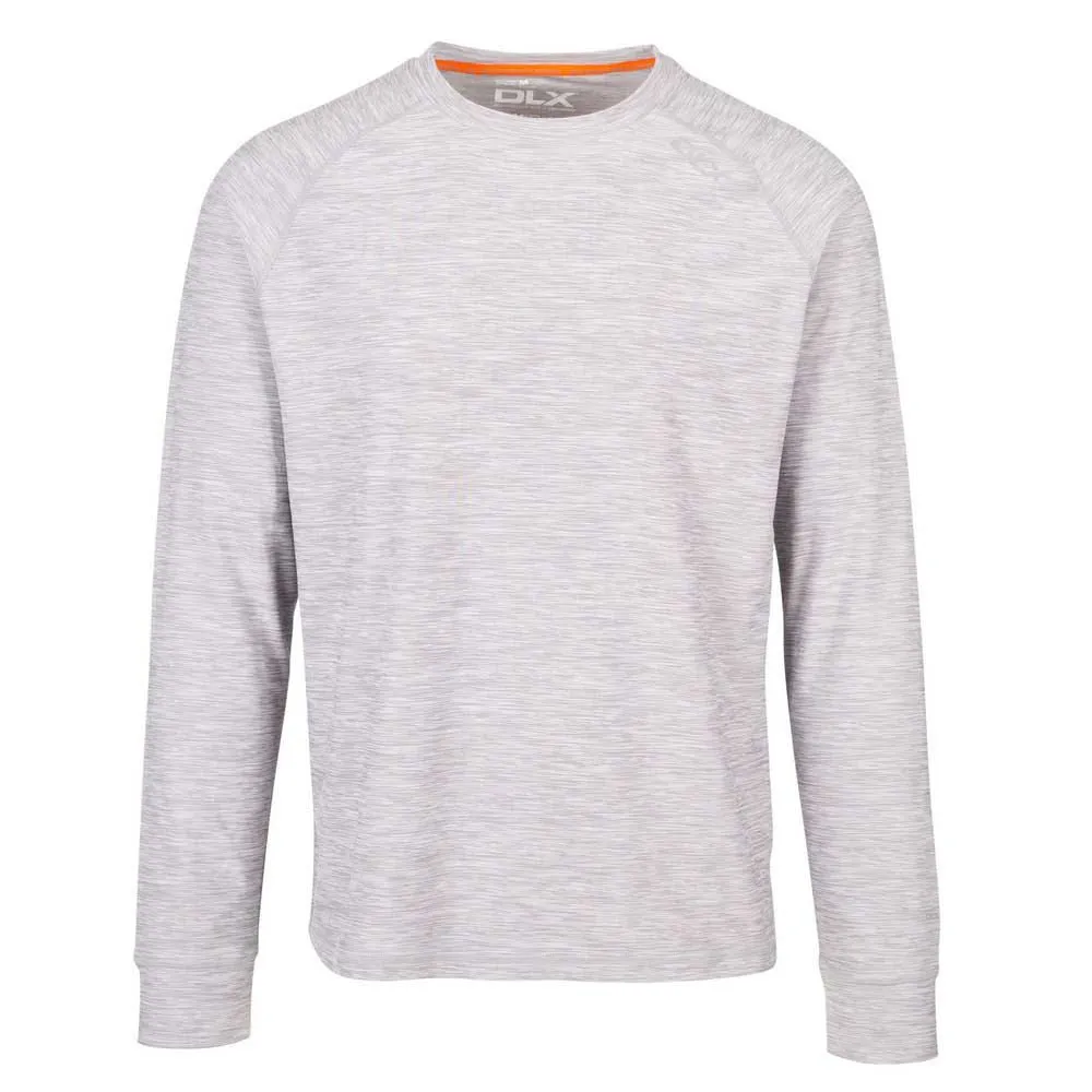 Dlx Callum Langarm-t-shirt, Platinum marl Dlx Callum Langarm-t-shirt, Platinum marl