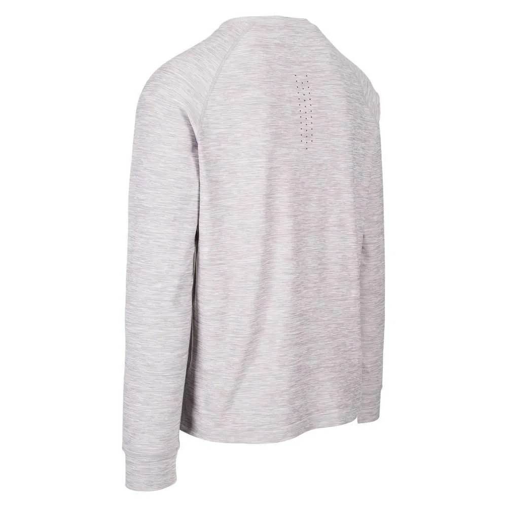 Dlx Callum Langarm-t-shirt, Platinum marl Dlx Callum Langarm-t-shirt, Platinum marl