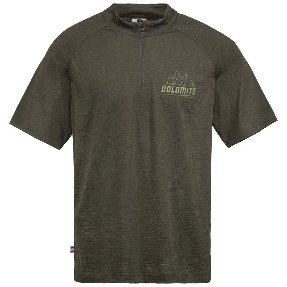 Dolomite Cristallo merino Zip Kurzarm-t-shirt Dolomite Cristallo merino Zip Kurzarm-t-shirt