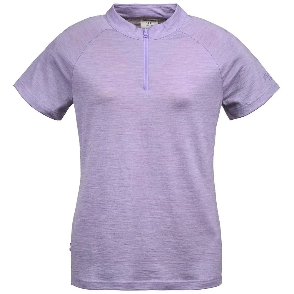 Dolomite Cristallo merino Zip Kurzarm-t-shirt