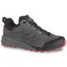 Gunmetal grey / fiery red