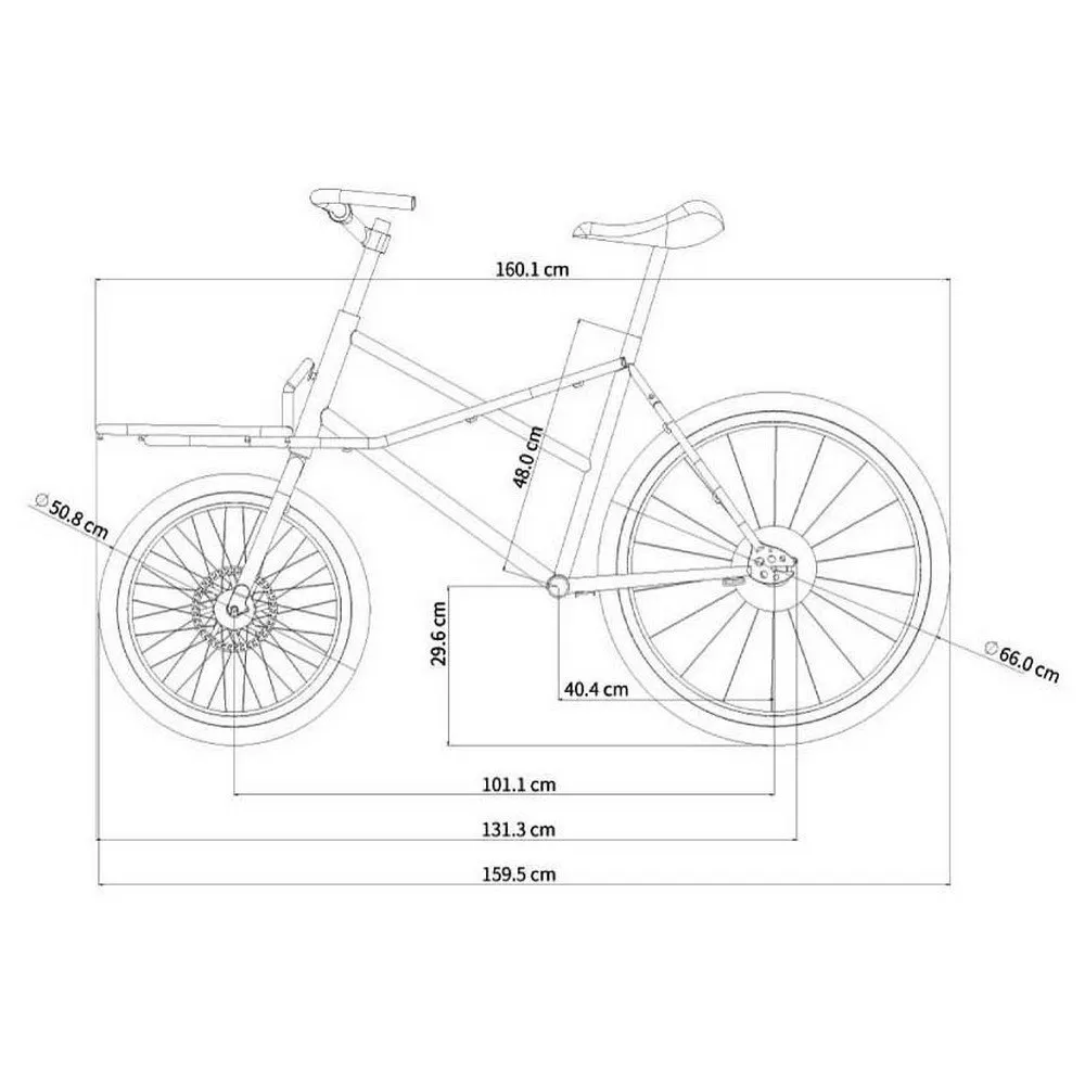 Dom Cargo Fahrrad, Red, One Size Dom Cargo Fahrrad, Red, One Size