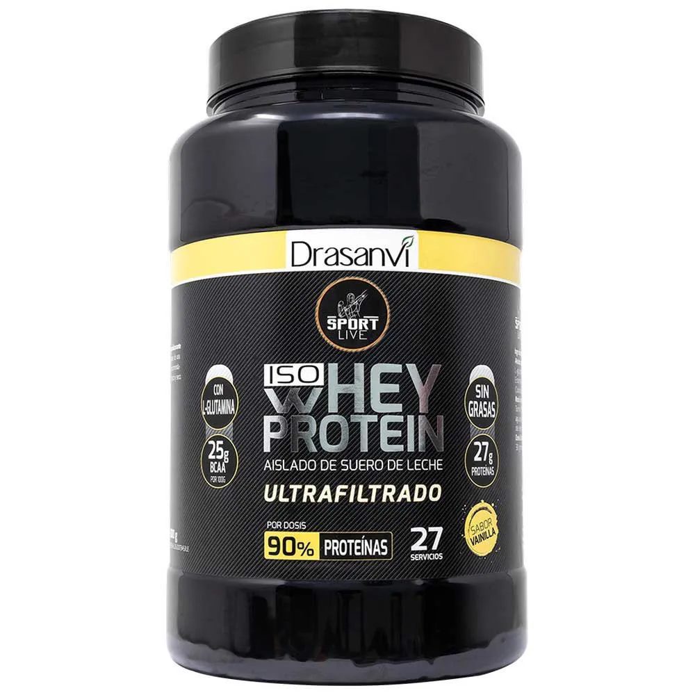 Drasanvi Sport Live Molkenproteinisolat Vanille 800g, Black, One Size Drasanvi Sport Live Molkenproteinisolat Vanille 800g, Black, One Size