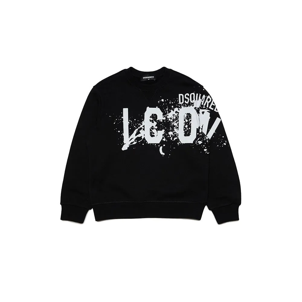 Dsquared2 Relax Icon Sweatshirt, Black, 10Y Dsquared2 Relax Icon Sweatshirt, Black, 10Y