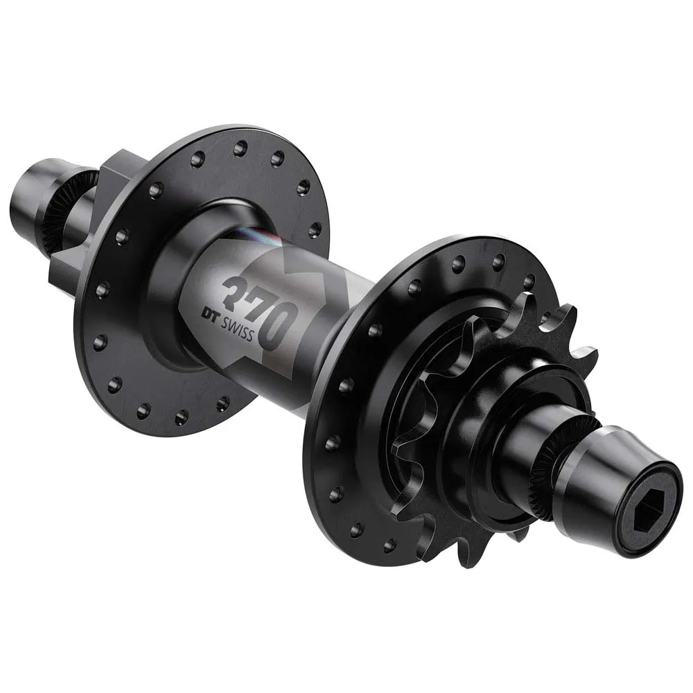 DT Swiss 370 Classic Dirtjump Disc 6b Vorderradnabe, Black, 32H, 135mm DT Swiss 370 Classic Dirtjump Disc 6b Vorderradnabe, Black, 32H, 135mm