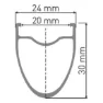 DT Swiss A 1800 Spline 30 Disc Tubeless Rennrad-hinterrad