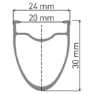 DT Swiss Ar 1600 Spline 30 700 Wts Cl Disc Tubeless Rennrad-hinterrad