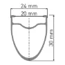 DT Swiss Ar 1600 Spline 30 Db Disc Tubeless Rennrad-hinterrad