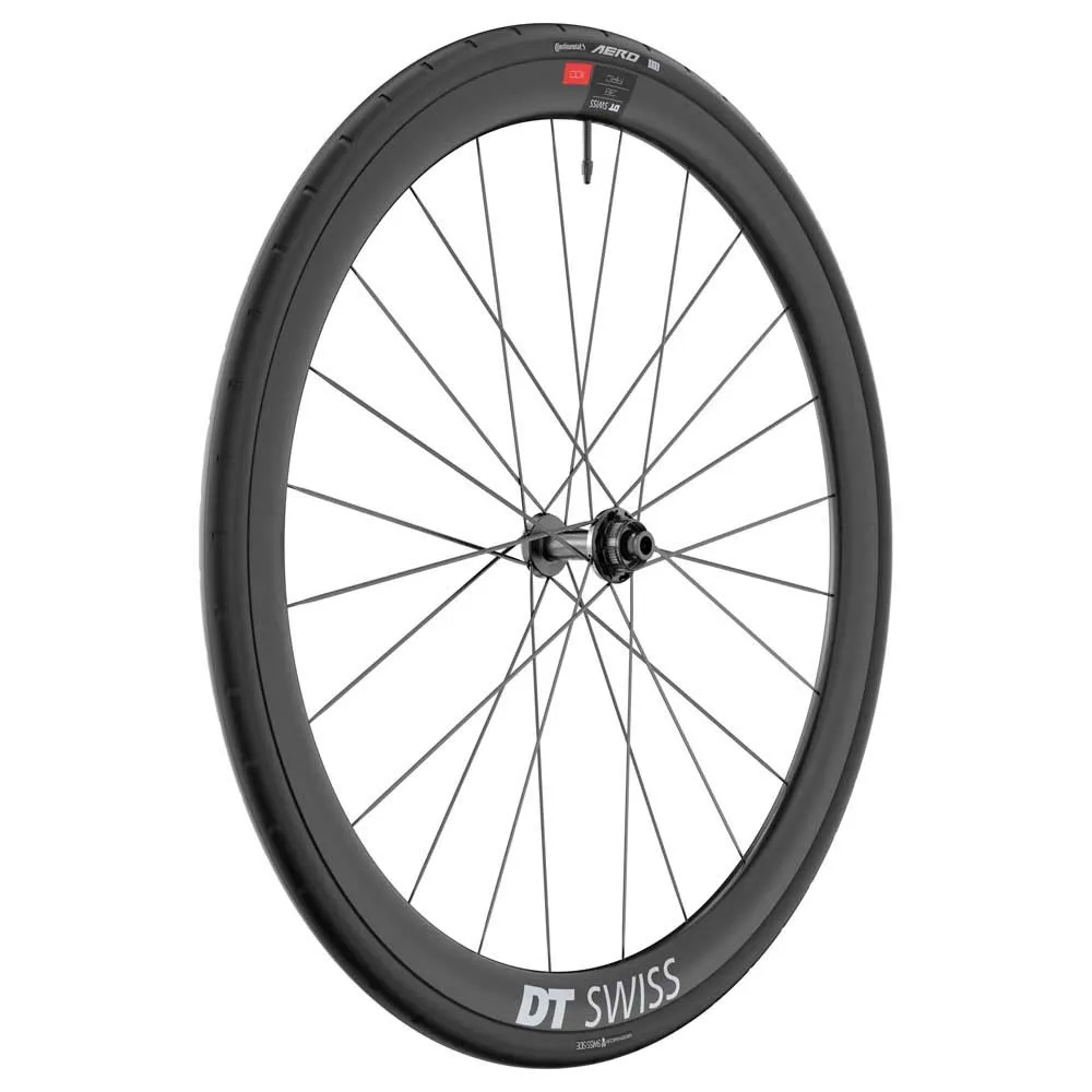 DT Swiss Arc 1100 Dicut 38 Disc Cl Tubeless + Continental Aero 111 700 X 26 Rennrad-vorderrad, Black, 12 x 100mm DT Swiss Arc 1100 Dicut 38 Disc Cl Tubeless + Continental Aero 111 700 X 26 Rennrad-vorderrad, Black, 12 x 100mm