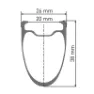 DT Swiss Arc 1100 Dicut 38 Disc Cl Tubeless + Continental Aero 111 700 X 26 Rennrad-vorderrad, Black, 12 x 100mm