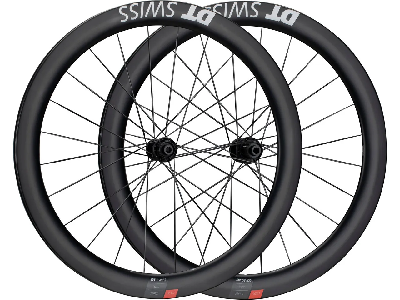 DT Swiss ARC 1100 DICUT 50 Carbon Disc Center Lock 27,5" Laufradsatz, Schwarz, 27.5" Satz (VR 12 x 100 + HR 12 x 142) Shimano DT Swiss ARC 1100 DICUT 50 Carbon Disc Center Lock 27,5" Laufradsatz, Schwarz, 27.5" Satz (VR 12 x 100 + HR 12 x 142) Shimano