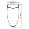 DT Swiss Arc 1100 Dicut 50 Disc Cl Tubeless + Continental Aero 111 700 X 26 Rennrad-vorderrad, Black, 12 x 100mm