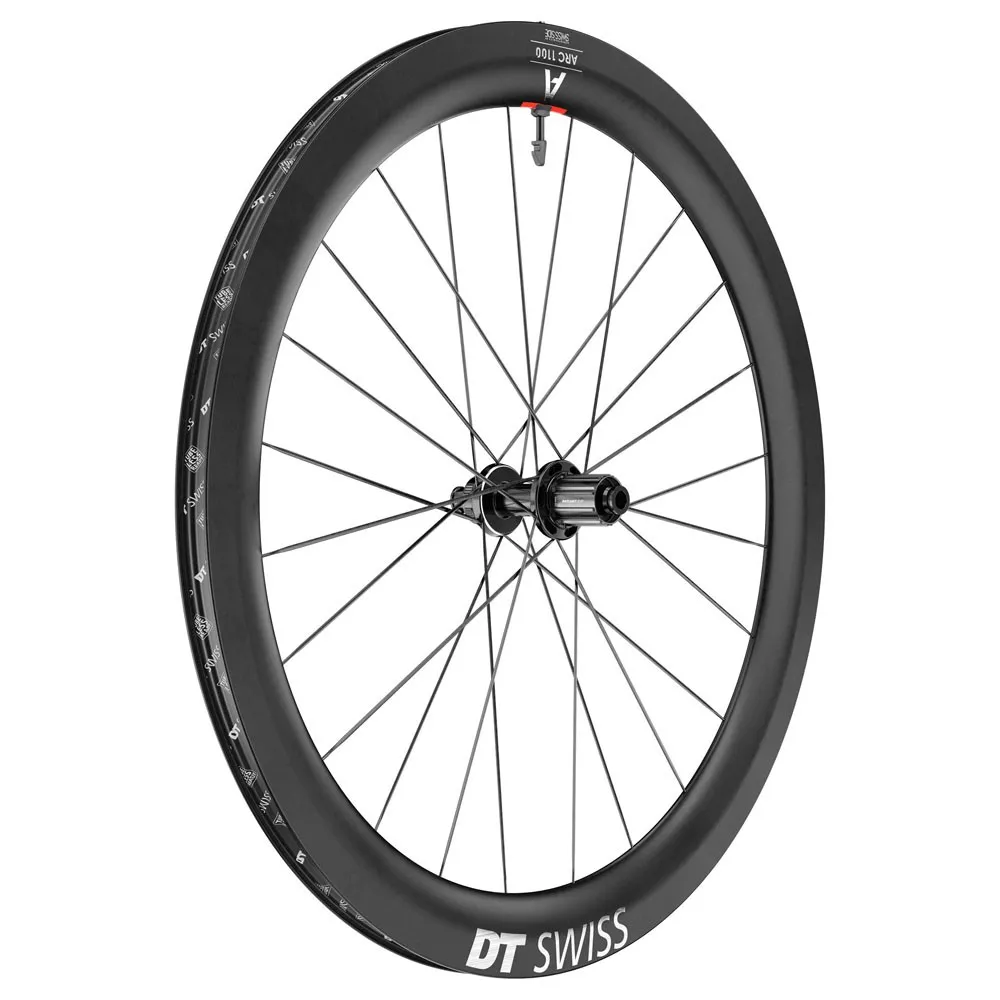 DT Swiss Arc 1100 Dicut 55 Cl Disc Tubeless Rennrad-hinterrad, Black, 12 x 142mm, Shimano/Sram HG DT Swiss Arc 1100 Dicut 55 Cl Disc Tubeless Rennrad-hinterrad, Black, 12 x 142mm, Shimano/Sram HG