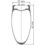 DT Swiss Arc 1100 Dicut 62 Disc Cl Tubeless + Continental Aero 111 700 X 26 Rennrad-vorderrad, Black, 12 x 100mm