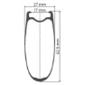 DT Swiss Arc 1100 Dicut 62 Tubeless Rennrad-vorderrad, Black, 5 x 100mm