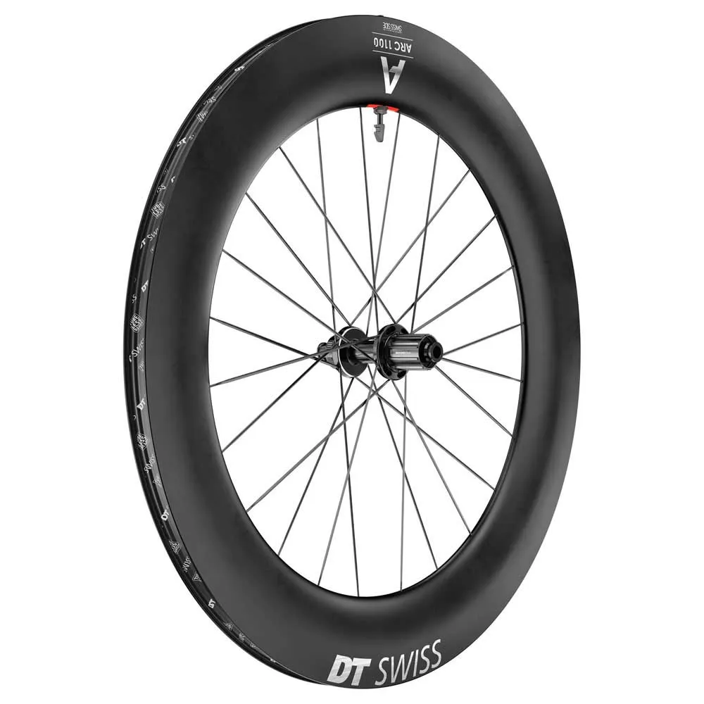 DT Swiss Arc 1100 Dicut 85 Cl Disc Tubeless Rennrad-hinterrad, Black, 12 x 142mm, Shimano/Sram HG