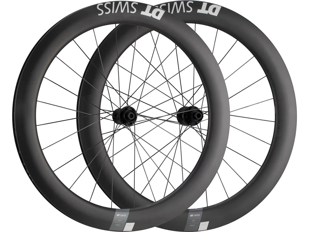 DT Swiss ARC 1400 DICUT 62 Carbon Disc Center Lock 28" Laufradsatz, Schwarz, 28" Satz (VR 12 x 100 + HR 12 x 142) Shimano