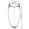 DT Swiss Arc 1400 Dicut 62 Disc Cl Tubeless + Continental Aero 111 700 X 26 Rennrad-vorderrad, Black, 12 x 100mm