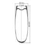 DT Swiss Arc 1400 Dicut 80 Tubeless Rennrad-vorderrad, Black, 5 x 100mm