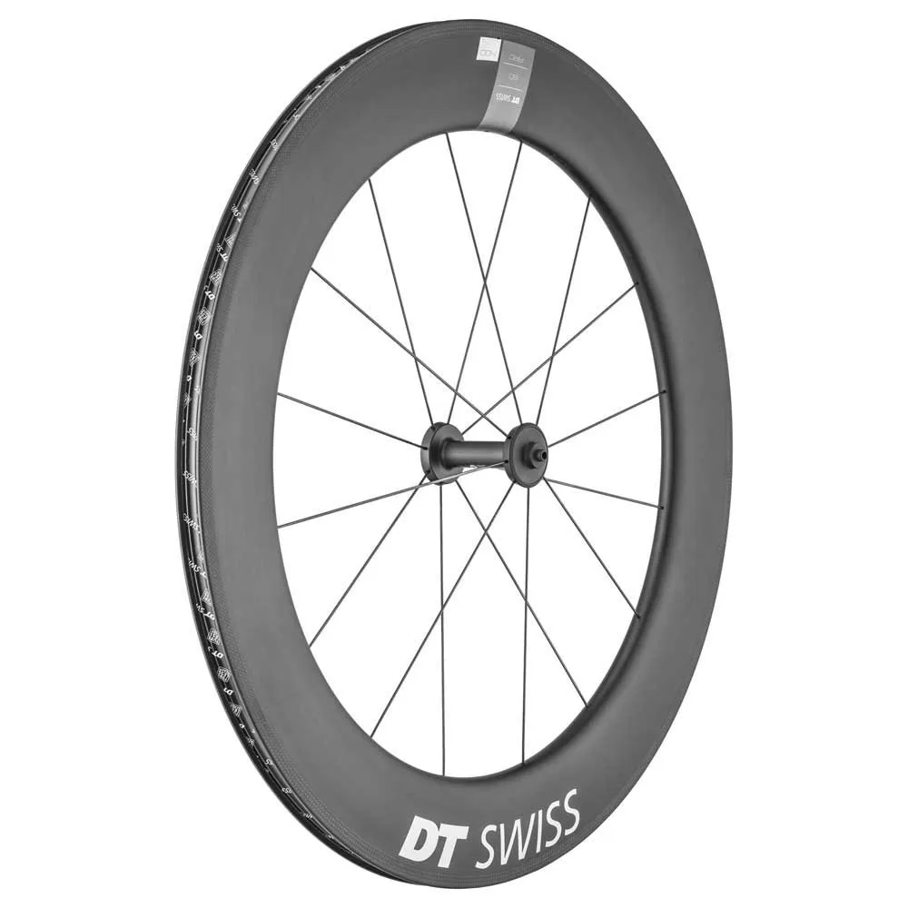 DT Swiss Arc 1400 Dicut 80 Tubeless Rennrad-vorderrad, Black, 5 x 100mm DT Swiss Arc 1400 Dicut 80 Tubeless Rennrad-vorderrad, Black, 5 x 100mm