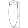 DT Swiss Arc 1400 Dicut 85 Cl Disc Tubeless Rennrad-vorderrad, Black, 12 x 100mm