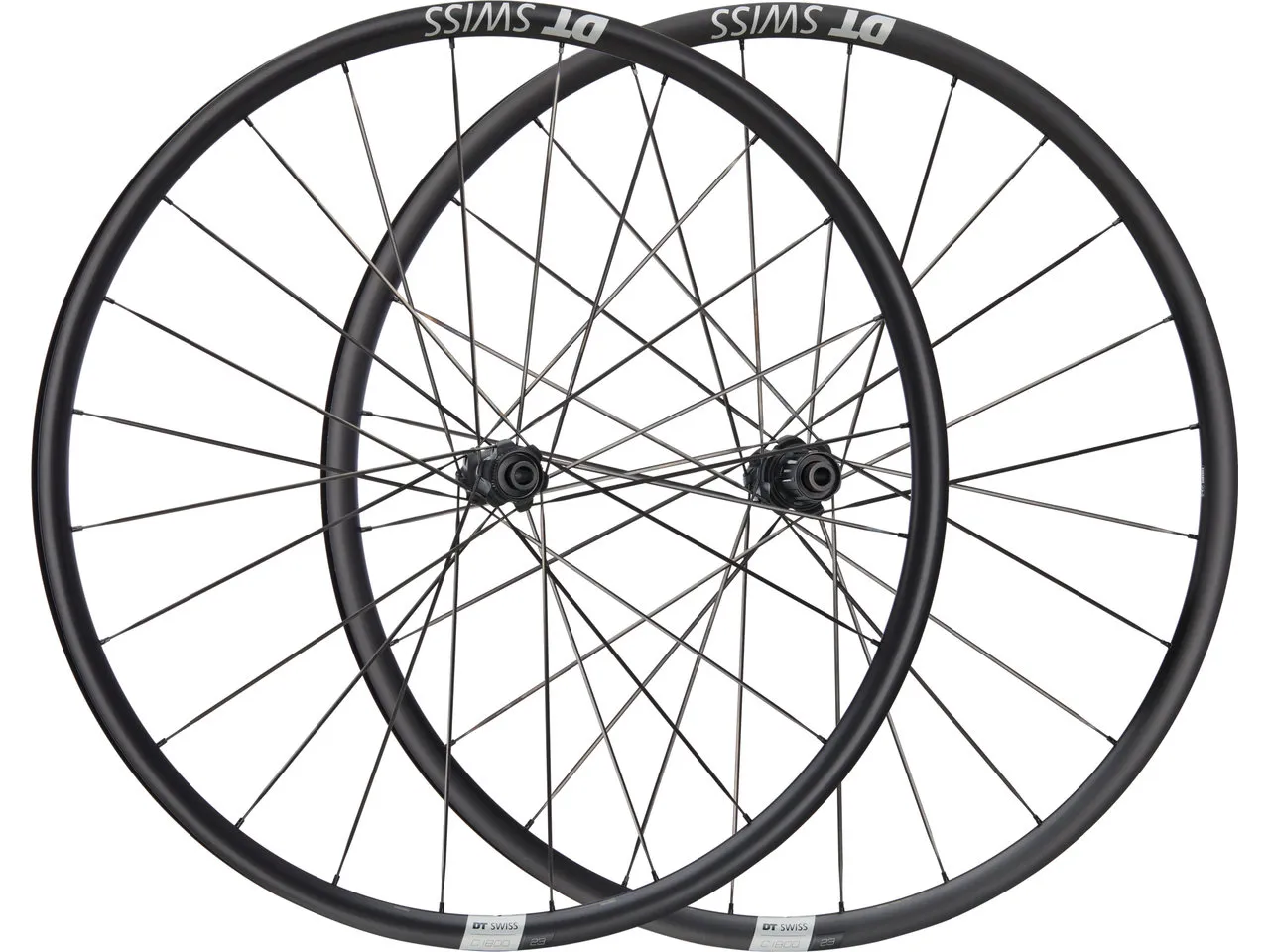 DT Swiss C 1800 SPLINE 23 Disc Center Lock 28" Laufradsatz, Schwarz, 28" Satz (VR 12 x 100 + HR 12 x 142) SRAM XDR DT Swiss C 1800 SPLINE 23 Disc Center Lock 28" Laufradsatz, Schwarz, 28" Satz (VR 12 x 100 + HR 12 x 142) SRAM XDR