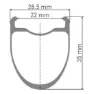 DT Swiss Crc 1400 Spline 22 700 Cl Disc Tubeless Rennrad-hinterrad