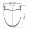 DT Swiss Crc 1400 Spline 22 700 Cl Disc Tubeless Rennrad-vorderrad