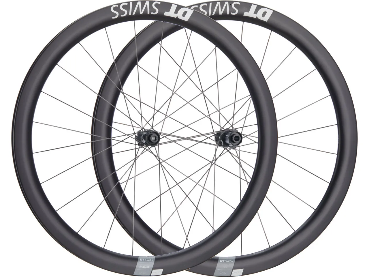 DT Swiss CRC 1400 SPLINE 45 Disc Center Lock Carbon 28" Laufradsatz, Schwarz, 28" Satz (VR 12 x 100 + HR 12 x 142) Shimano DT Swiss CRC 1400 SPLINE 45 Disc Center Lock Carbon 28" Laufradsatz, Schwarz, 28" Satz (VR 12 x 100 + HR 12 x 142) Shimano