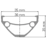 DT Swiss D 1900 Classic No Brake 26´´ Mtb Vorderrad, Black, 20 x 110mm