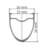 DT Swiss E 1800 Spline 30 Db Disc Rennrad-hinterrad