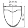 DT Swiss E 1800 Spline 30 Db Disc Tubeless Rennrad-vorderrad, Black, 12 x 100mm, Shimano/Sram HG