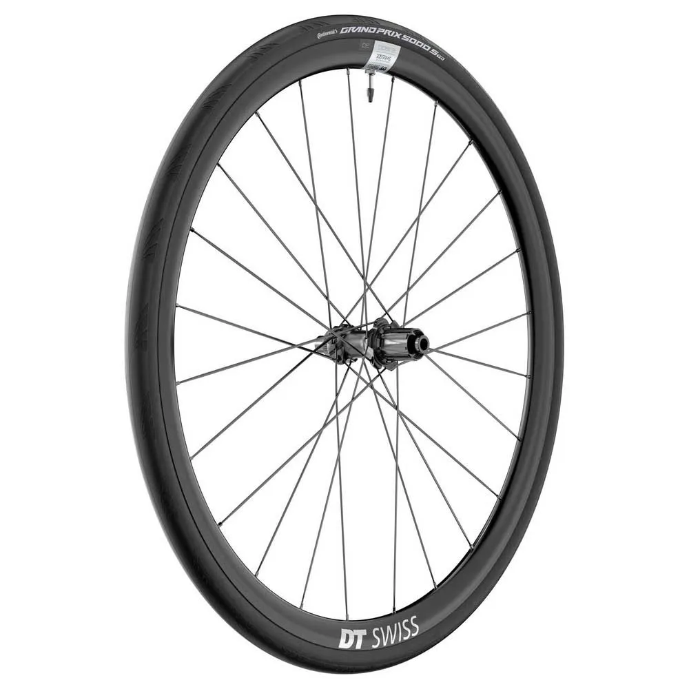 DT Swiss E 1800 Spline 30 Disc Cl Tubeless + Continental Gp5000 Str 700 X 30 Rennrad-hinterrad, Black, 12 x 142mm, Sram XDR